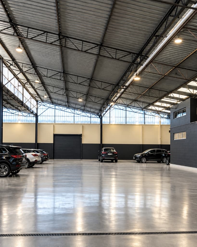 Instalações amplas e organizadas da oficina Mulheres Automóveis em Jundiaí